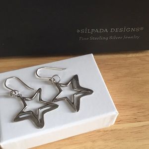SILPADA Sterling Silver Wish Upon a Star Earrings